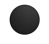 Tappetino resistente ignifugo per griglie esterne, resistente alle alte temperature, sotto la griglia, previene danni da scintille e cenere, rotondo, 122 cm, nero (91,4 cm)