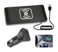 Tappetino Ricarica Wireless Auto Da 15 W Con PD40W QC3.0 Caricabatterie Wireless Auto Base Di Ricarica Antiscivolo Compatibile Con iPhone15/14/13/12/11Pro/Samsung/S23/S22/AirPods -1m Cavo