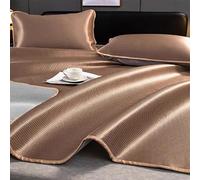 Tappetino rinfrescante estivo pieghevole in rattan, antiscivolo, 120 x 195 cm, quadrato, leggero, per casa, scuola, dormitorio, soluzione per il sonno con controllo del clima verde