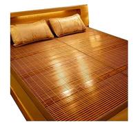 Tappetino rinfrescante in bambù estivo, double-face, traspirante, pieghevole, per uso domestico, 0,8 x 1,9 m, perfetto per il comfort della stagione calda