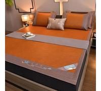 Tappetino rinfrescante in bambù - Tappeto in rattan double-face, pieghevole per interni, per camera da letto, soggiorno, ingresso, traspirante e facile da pulire
