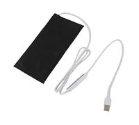 Tappetino riscaldante con regolazione della temperatura Panno riscaldatore elettrico USB 4 marce Temperatura 5 V DC Alimentazione Lavabile Leggero 10x20 cm per il calore dei (10x20cm)