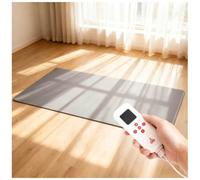 Tappetino Riscaldante da Posizionare sotto la Scrivania, Spegnimento Automatico Dopo 12 Ore, 60 Livelli di Regolazione della Temperatura, Tappeto Riscaldante,Grigio,180x200cm