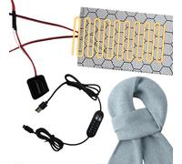 Tappetino Riscaldante Elettrico - Tappetino Riscaldante per Abbigliamento con Temperatura Regolabile | Dispositivo Portatile per Riscaldare in Clima Freddo per Uomini Donne Studenti Anziani