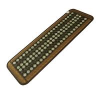 Tappetino riscaldante in tormalina di giada a infrarossi lontani per alleviare il dolore alla schiena, tappetino per tutto il corpo, con 138 pietre preziose naturali, protezione contro il