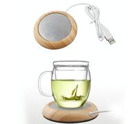 Tappetino riscaldante per bevande, t e caff, design in marmo, USB, desktop, ta