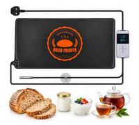 Tappetino riscaldante per il pane, 27 x 53 cm, con controllo della temperatura di 10-45 °C e timer 24 ore, tappetino per la prova del pane per una perfetta preparazione del pane
