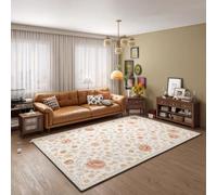 Tappetino riscaldante per pavimento a infrarossi, tappetino riscaldante per pavimento interno con timer e temperatura regolabile, scaldapiedi, tappeto riscaldato elettrico(C,100 * 200cm)