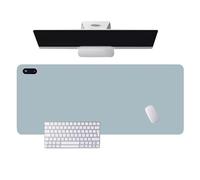 Tappetino Riscaldato Per Mouse, Tappetino Riscaldante Usb Per Le Mani Con Display Lcd, 5 Livelli Di Temperatura Regolabili, Protezione Antiscivolo Per Tavolo, Riscaldato Elett Smoky gray blue 90*36cm