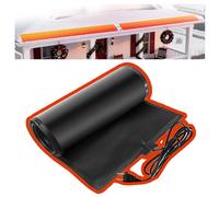 Tappetino riscaldato per sciogliere la Neve per Interni/Esterni per tetti in grafene scioglie la Neve a Una velocità di 10 cm/Ora PVC Flessibile gradini passerella,Nero,36 × 152 cm