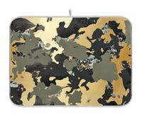 Tappetino riutilizzabile per asciugare i piatti, 45,7 x 61 cm, rettangolare, grande, opaco, per piatti decorativi per la casa