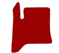 Tappetino ROSSO del conducente per Opel Corsa F VI ibrido H/B 5p 2024-…