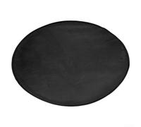 Tappetino rotondo ignifugo rivestito in silicone, cuscinetto resistente al calore in fibra di vetro da 91,2 cm per braciere, griglie e fumatori, protegge la terrazza o il patio dal grasso (2)