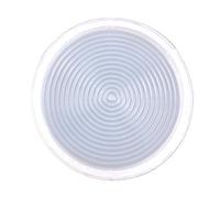 Tappetino rotondo in silicone epossidico sottobicchiere stampo con design a spirale Parrern fatto a mano Forniture per la produzione di tazze resistenti alle alte temperature stampo