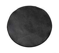 Tappetino rotondo nero a base di silicone per gestire i pasticci alla griglia e ridurre lo sforzo di pulizia dopo la cottura (piccolo)