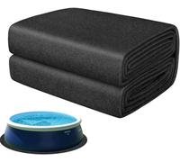 Tappetino rotondo per piscina fuori terra 3,05 m - Telo di protezione UV e antistrappo resistente per piscine tubolari, gonfiabili e spa (ovale 3,05 m)