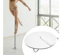 Tappetino Rotondo Portatile per Allenamenti di Pole Dance E Pilates a Casa