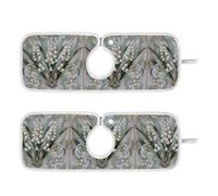 tappetino rubinetto splash per lavello da cucina assorbente appendibile 2 Pack lavello tappetino per cucina Bagno Contatore 14 9 "Boho Lily Of Valley Floreale