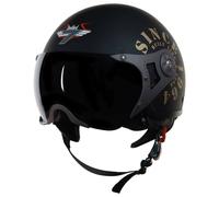 Tappetino SB-27 Nero E Oro Con Casco A Faccia Aperta Taglia S 560mm AEs