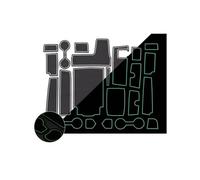 Tappetino Scanalatura Porta Fessura Cancello Tappetino Tazza Gomma Antiscivolo Sottobicchieri Auto Per T&oyota Per Highlander XLE XU70 Per Kluger 2020~2022 Inserto portabicchieri(RDH-Red 2)