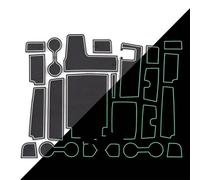 Tappetino Scanalatura Porta Fessura Cancello Tappetino Tazza Gomma Antiscivolo Sottobicchieri Auto Per T&oyota Per Highlander XLE XU70 Per Kluger 2020~2022 Inserto portabicchieri(LDH -White 1)