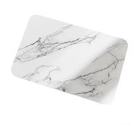 Tappetino scolapiatti 40 x 30 cm, in pietra diatomite, assorbente, per bagno e cucina, in marmo, diatoma, fango, acqua, tappetino da appoggio (bianco 2)