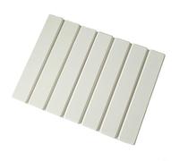 Tappetino scolapiatti, 40 x 30 cm, pieghevole, assorbe l'acqua, ad asciugatura rapida, salvaspazio, multiuso, per l'organizzazione della cucina (bianco)