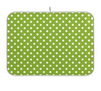 Tappetino Scolapiatti 41X46CM, Green White Polka Dot Mint Green Tappetini Per Asciugare Resistente Calore Tappetino Macchina Caffe Altamente Assorbente Tappetini Lavello Per Cucina Bancone