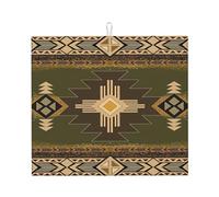 Tappetino Scolapiatti 41X46CM, Southwestern Native American Aztec Navajo Tribal Tappetini Lavello Resistente Calore Tappetino Macchina Caffe Multifunzione Tappetini Per Asciugare Per Bancone