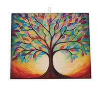 Tappetino Scolapiatti 41X46cm, Tree Life Force Tappetini Resistente Al Calore Tappetino Per Asciugatura Per Piatti Tazza Tavoli