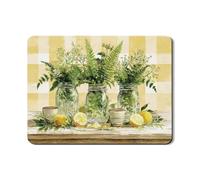 Tappetino scolapiatti a base di erbe per bancone della cucina, tappetino scolapiatti in gomma assorbente per cucina e bar, 45 x 61 cm