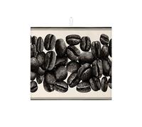 Tappetino scolapiatti a chicchi di caffè per bancone della cucina, nero e bianco, moderno astratto, assorbente, tappetino scolapiatti in microfibra per tutto l'anno 40,6 x 45,7 cm