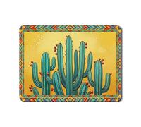 Tappetino scolapiatti a forma di cactus per bancone della cucina, colorato sud-ovest in gomma assorbente, tappetino scolapiatti estivo in pelle PU bohémien, per cucina, bar, 45,7 x 61 cm