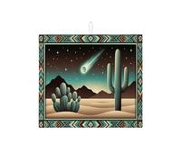 Tappetino scolapiatti a forma di cactus per bancone della cucina, tappetino assorbente vintage sud-ovest, in microfibra, per bancone della cucina, 40,6 x 45,7 cm