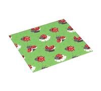 Tappetino scolapiatti a forma di coccinella verde, tappetino assorbente per bancone della cucina, 40,6 x 45,7 cm, tappetino natalizio per scolapiatti con anello per appendere