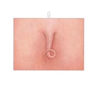 Tappetino scolapiatti a forma di coda di maiale, in microfibra, grande, per bancone della cucina, super assorbente, tappetino scolapiatti facile da pulire, 45,7 x 61,7 cm