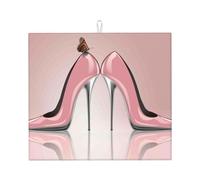 Tappetino scolapiatti a forma di farfalla, in microfibra, per bancone della cucina, super assorbente, lavabile in lavatrice, 40,6 x 45,7 cm