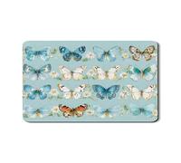 Tappetino scolapiatti a forma di farfalla, per bancone della cucina, design floreale vintage, in gomma assorbente, tappetino scolapiatti per primavera, protezione da cucina per Pasqua, 30,5 x 50,8 cm