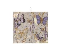Tappetino scolapiatti a forma di farfalla, per cucina, con farfalla, assorbente, in microfibra, per bancone bar, 40,6 x 45,7 cm