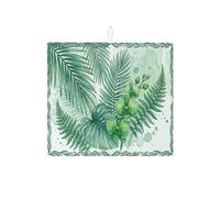 Tappetino scolapiatti a forma di foglia, per bancone della cucina, assorbente per piante tropicali, tappetino scolapiatti estivo in microfibra per proteggere bar, 40,6 x 45,7 cm