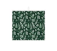 Tappetino scolapiatti a forma di foglia, per bancone della cucina, elegante tappetino scolapiatti assorbente botanico, tappetino scolapiatti in microfibra primaverile per protezione da bar, 40,6 x