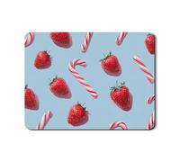 Tappetino scolapiatti a forma di fragole per bancone della cucina, divertente tappetino in gomma assorbente per scolapiatti con bacche rosse, tappetino estivo in pelle sintetica per bar, 45 x 61 cm