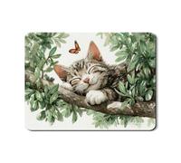 Tappetino scolapiatti a forma di gatto carino per bancone della cucina, tappetino scolapiatti in gomma assorbente a foglia verde, tappetino scolapiatti in pelle PU con farfalla primaverile per