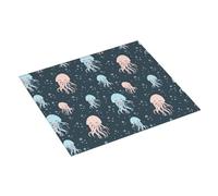 Tappetino scolapiatti a forma di medusa, assorbente, per cucina, 40,6 x 45,7 cm, con anello per appendere i piatti