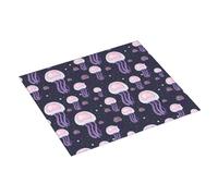 Tappetino scolapiatti a forma di medusa, assorbente, per cucina, 40,6 x 45,7 cm, tappetino scolapiatti natalizio con anello per appendere i piatti