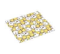 Tappetino scolapiatti a forma di pollo, assorbente, per bancone della cucina, 40,6 x 45,7 cm, tappetino scolapiatti natalizio con anello per appendere