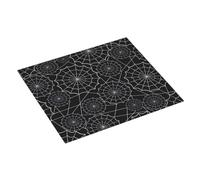 Tappetino scolapiatti a forma di ragnatela nera, tappetino assorbente per bancone della cucina, 40,6 x 45,7 cm, tappetino scolapiatti natalizio con anello per appendere