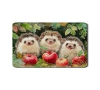 Tappetino scolapiatti a forma di riccio, per bancone della cucina, in gomma assorbente, motivo animale, tappetino scolapiatti in pelle sintetica per cucina, bancone da caffè, protezione 30,5 x 50,8 cm