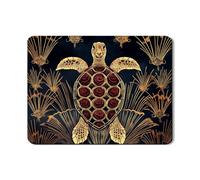 Tappetino scolapiatti a forma di tartaruga per bancone della cucina, tappetino scolapiatti in gomma assorbente a forma di tartaruga dorata, elegante tappetino scolapiatti per bar, 45,7 x 61 cm