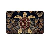 Tappetino scolapiatti a forma di tartaruga per bancone della cucina, tappetino scolapiatti in gomma assorbente a forma di tartaruga dorata, elegante tappetino scolapiatti per bar, 30,5 x 50,8 cm